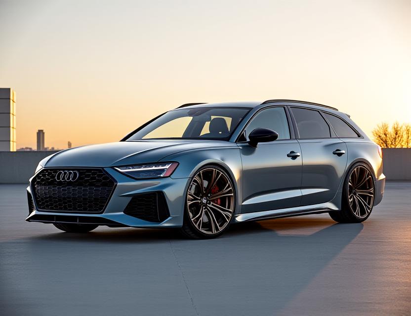 Audi RS6 Avant na kovaných kolech Vossen