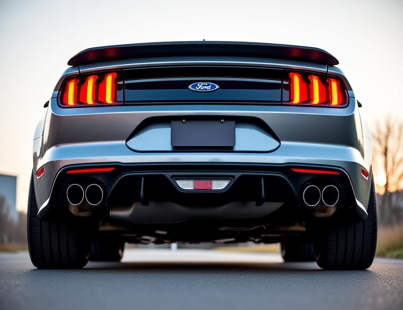 Ford Mustang GT se zakázkovým nerezovým výfukem